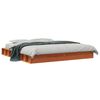 vidaXL sengeramme uden madras 200x200 cm massivt fyrretr&aelig; gyldenbrun