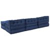 vidaXL Modulsofa 4 pcs Indigo Stof