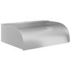vidaXL havespringvand med LED-lys 45x34x14 cm rustfrit st&aring;l 304
