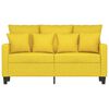 vidaXL 2-personers sofa 120 cm stof lysegul