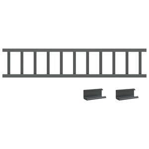 vidaXL Tag snefang Antracit 100 x 2,5 x 20 cm St&aring;l