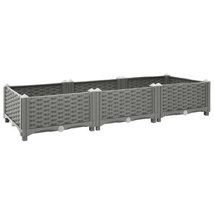 vidaXL h&oslash;jbed 120x40x23 cm polypropylen