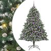 vidaXL Kunstigt juletr&aelig; Gr&oslash;n 180 cm PVC og plastik og st&aring;l