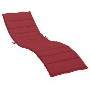 vidaXL hynde til liggestol 200x50x3 cm oxfordstof vinr&oslash;d