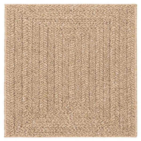 vidaXL gulvt&aelig;ppe ZIZUR beige 240x240cm jute-look indend&oslash;rs og udend&oslash;rs