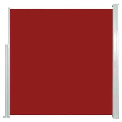 vidaXL sammenrullelig sidemarkise 140x300 cm rød