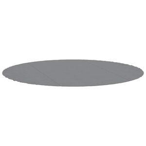 vidaXL poolunderlag &Oslash;306 cm polyester-geotekstil lysegr&aring;
