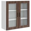 vidaXL V&aelig;gl&aring;gskab PORTO Brun eg 80 x 31 x 80 cm Konstrueret tr&aelig;