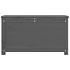 vidaXL opbevaringskasse 80x40x45,5 cm massivt fyrretræ grå