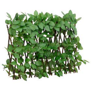 vidaXL espalier med kunstig vedbend 180x30 cm udvidelig gr&oslash;n