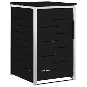 vidaXL Skraldespand opbevaring for 1 Bin 240L Sort