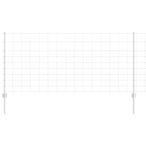 vidaXL Hegn med post S&oslash;lv 1 x 25 m St&aring;l