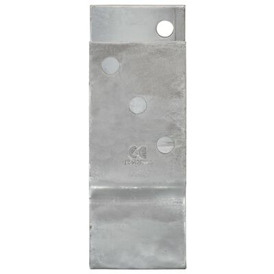 vidaXL jordankre 6 stk. 7x6x15 cm galvaniseret stål sølvfarvet
