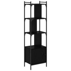 vidaXL Bogreol 6 niveauer 44,5 x 30 x 154,5 cm Konstrueret tr&aelig; Sort eg