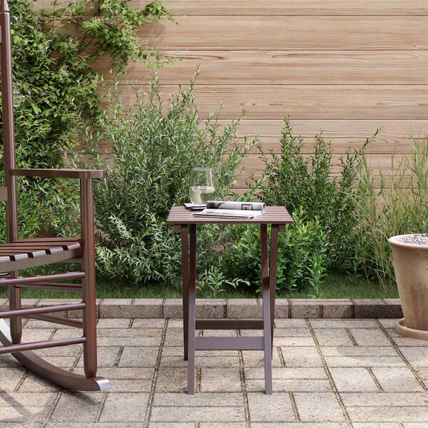 vidaXL sidebord foldbart massivt poppeltr&aelig; brun