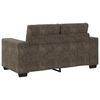 vidaXL Sofa 3 pcs M&oslash;rkegr&aring; 221 x 80 x 80 cm Linned-blandet stof