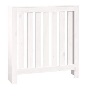 vidaXL radiatorskjuler 79,5x19x84 cm massivt fyrretr&aelig; hvid