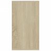vidaXL bogreol/sk&aelig;nk 66x30x98 cm konstrueret tr&aelig; hvid og sonoma-eg