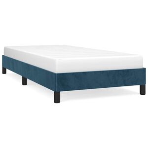 vidaXL Sengeramme uden madras M&oslash;rkebl&aring; 80x200 cm Fl&oslash;jl