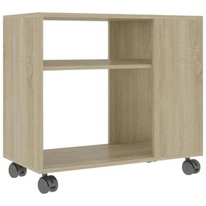 vidaXL sidebord 70x35x60,5 cm konstrueret tr&aelig; sonoma-egetr&aelig;sfarvet