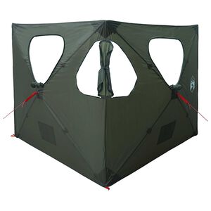 vidaXL Jagttelt 145 x 145 x 150 cm Army Gr&oslash;n Polyester og St&aring;l
