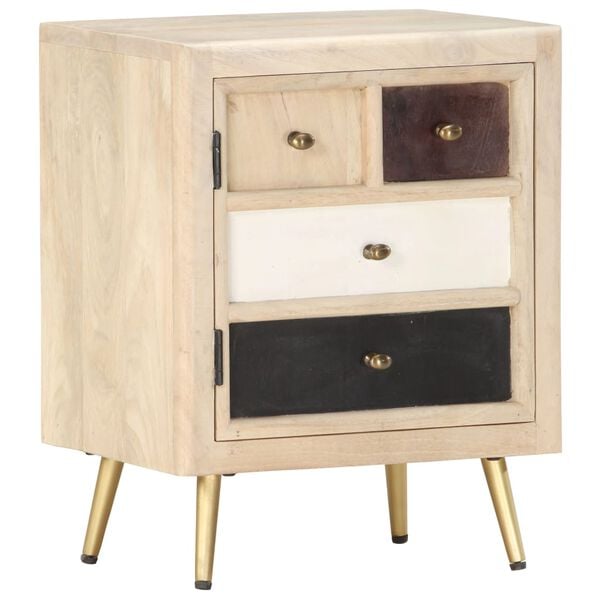 vidaXL sengebord 40x30x50 cm massivt mangotr&aelig;