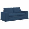 vidaXL Sofa 2 pcs Bl&aring; 182 x 80 x 82 cm Stof