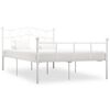 vidaXL sengestel 160x200 cm metal hvid