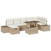 vidaXL Havesofa S&aelig;t 8 stk. polyrattan