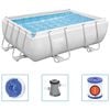 Bestway Power Steel swimmingpools&aelig;t 282x196x84 cm rektangul&aelig;r
