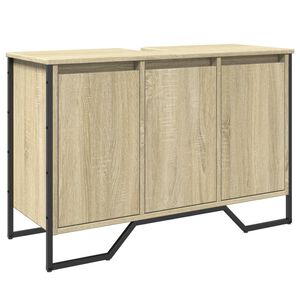 vidaXL underskab til h&aring;ndvask 91x35x60 cm konstrueret tr&aelig; sonoma-eg