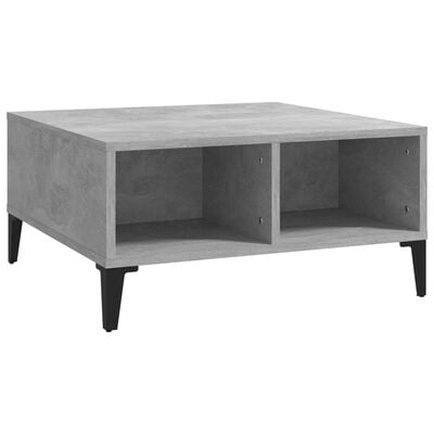 vidaXL sofabord 60x60x30 cm spånplade betongrå