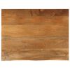 vidaXL bordplade 100x80x3,8 cm naturlig kant massivt mangotr&aelig;