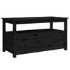 vidaXL sofabord 102x49x55 cm massivt fyrretr&aelig; sort
