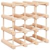 vidaXL vinreol til 12 flasker 36x23x36 cm massivt fyrretr&aelig;