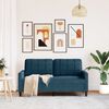 vidaXL 2-personers sofa 140 cm fl&oslash;jl bl&aring;