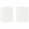 vidaXL Planteholder 2 pcs Hvid 40 x 40 x 60 cm St&aring;l