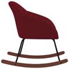 vidaXL gyngestol stof vinrød