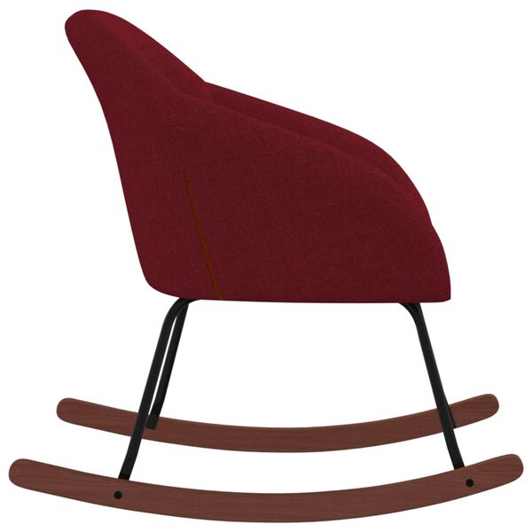 vidaXL gyngestol stof vinrød