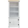 vidaXL Highboard Hvid 74 x 38 x 170 cm Massiv fyrretr&aelig;