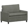 vidaXL Sofa Lysegr&aring; 126 x 81 x 87,5 cm Stof