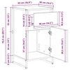 vidaXL Sideboard Artisan eg 81 x 36 x 150.5 cm Konstrueret tr&aelig;