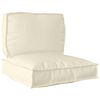 vidaXL Palle Pudes&aelig;t Oxford stof Creme 80 x 80 x 12 cm