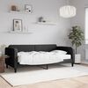 vidaXL daybed med madras 90x200 cm stof sort