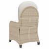 vidaXL Liggestol Beige 56 x 66 x 95cm polyrattan