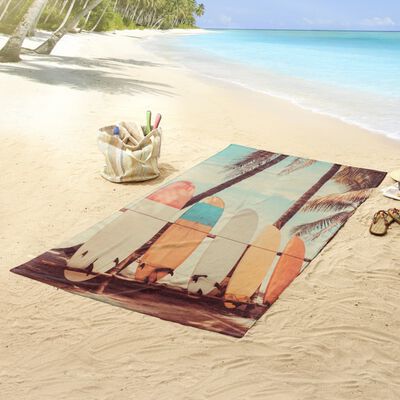 Good Morning badehåndklæde VINTAGE SURF 100x180 cm flerfarvet