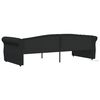 vidaXL daybed med madras og USB 90x200 cm stof sort