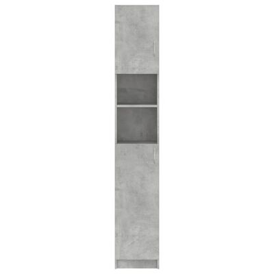 vidaXL skabssæt til badeværelset spånplade betongrå