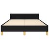 vidaXL Sengeramme uden madras Sort 120x200 cm Stof
