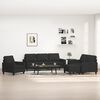 vidaXL sofas&aelig;t 4 dele med hynder stof sort